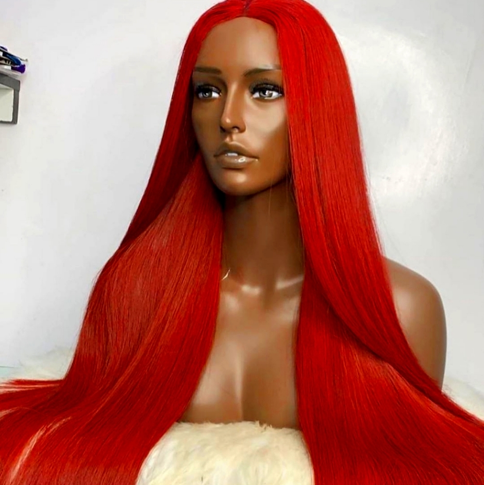 28" LACE CLOSURE UNIT (CRIMSON)